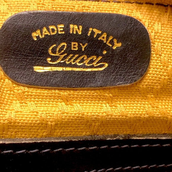 M GUCCI Navy GG Monogram Rolled Top Handle Coated Canvas Boston Travel Bag 30cm - Picture 7 of 17